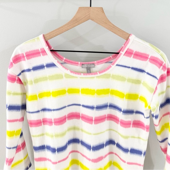 T By Talbots Cotton Tie Dye Tee Multi Color Size Small Petite - Picture 4 of 7